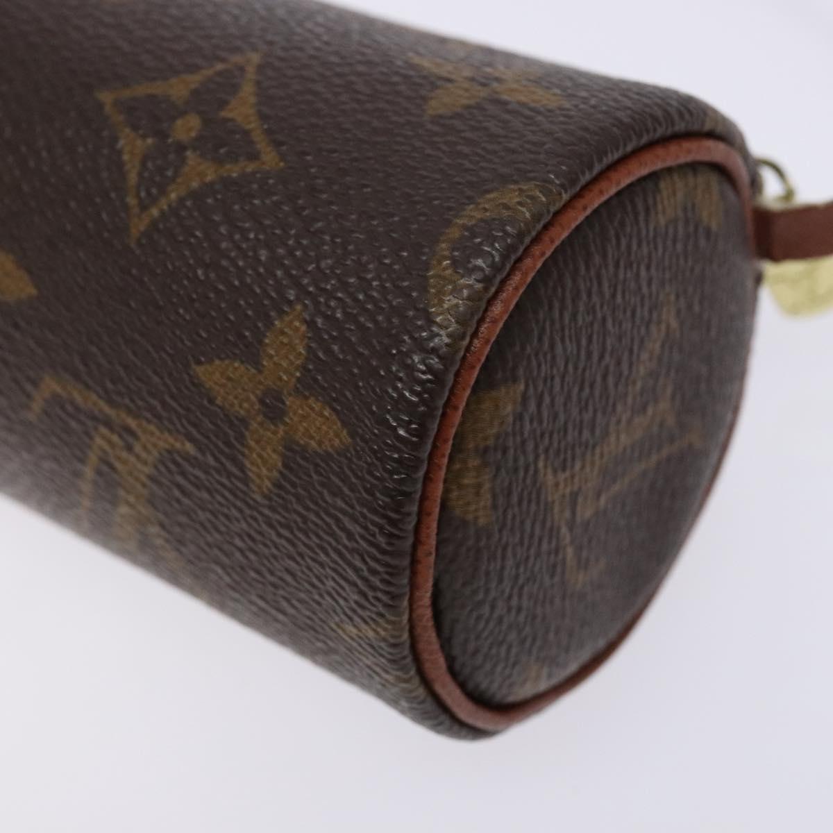 LOUIS VUITTON Monogram Papillon Pouch LV Auth 138782