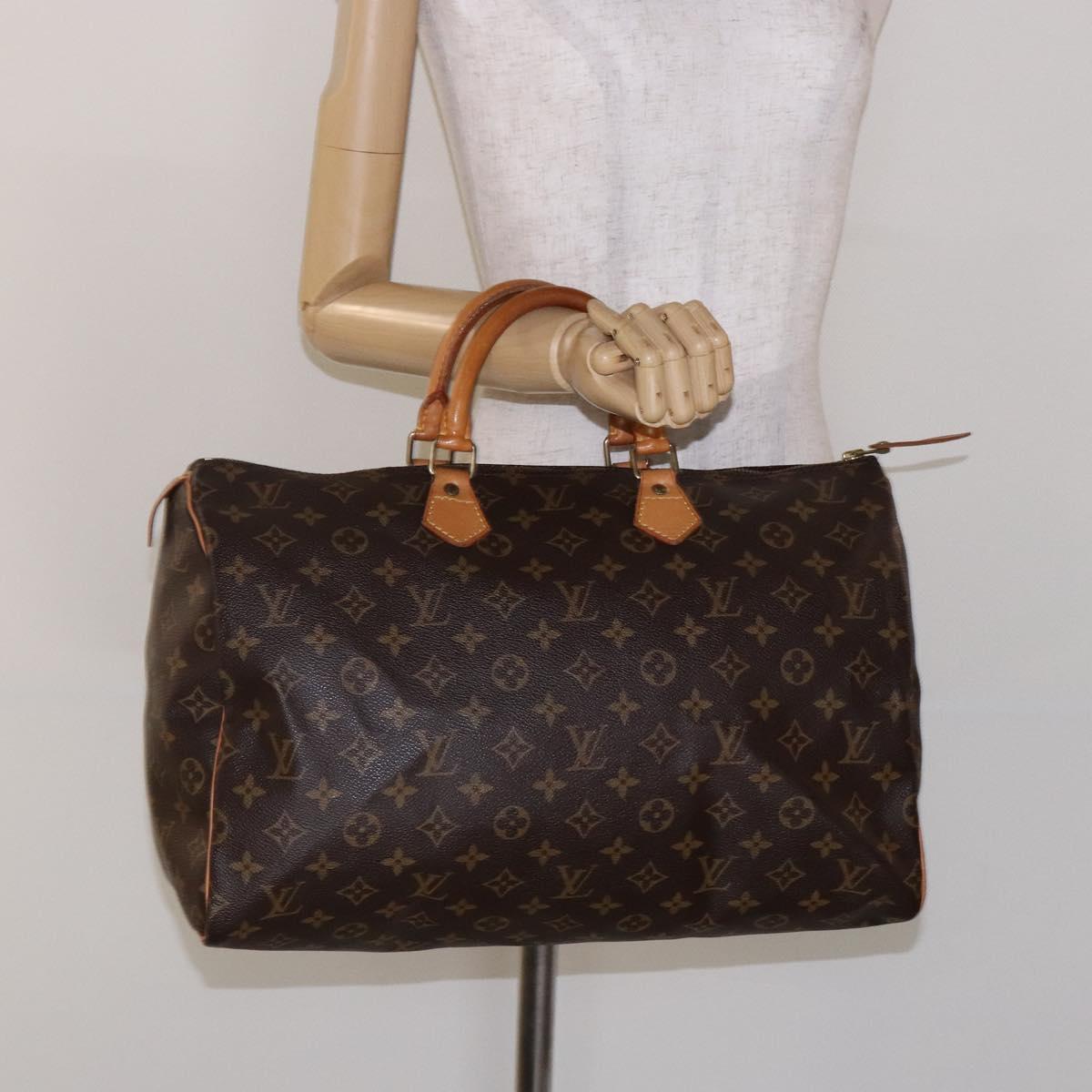 LOUIS VUITTON Monogram Speedy 40 Hand Bag M41522 LV Auth 138783