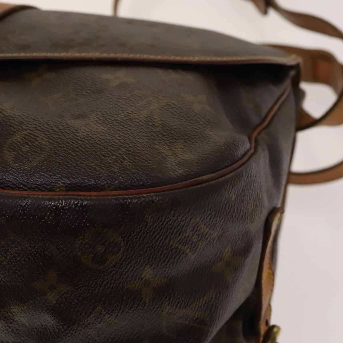 LOUIS VUITTON Monogram Saumur 35 Shoulder Bag M42254 LV Auth 138785