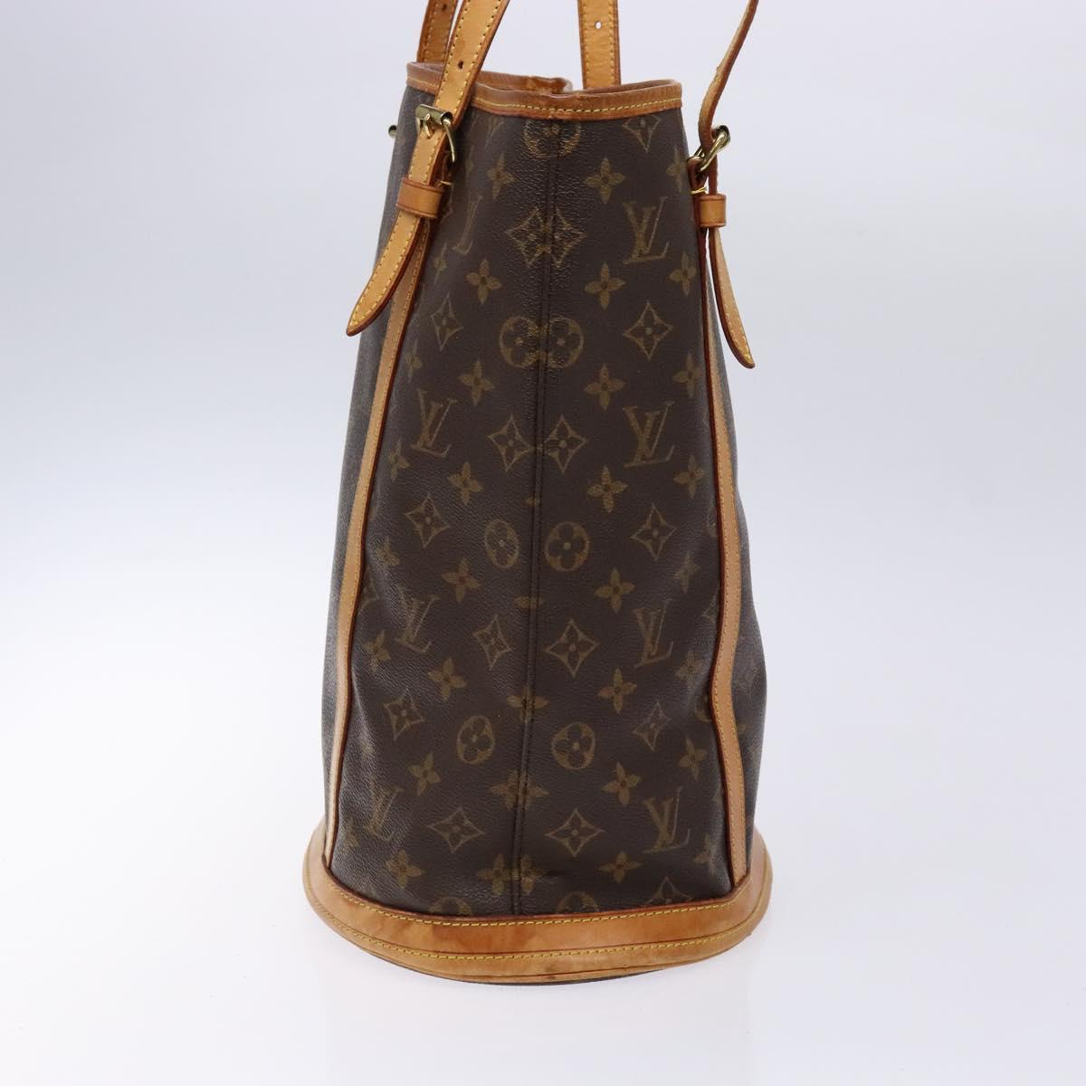 LOUIS VUITTON Monogram Bucket GM Shoulder Bag M42236 LV Auth 138786