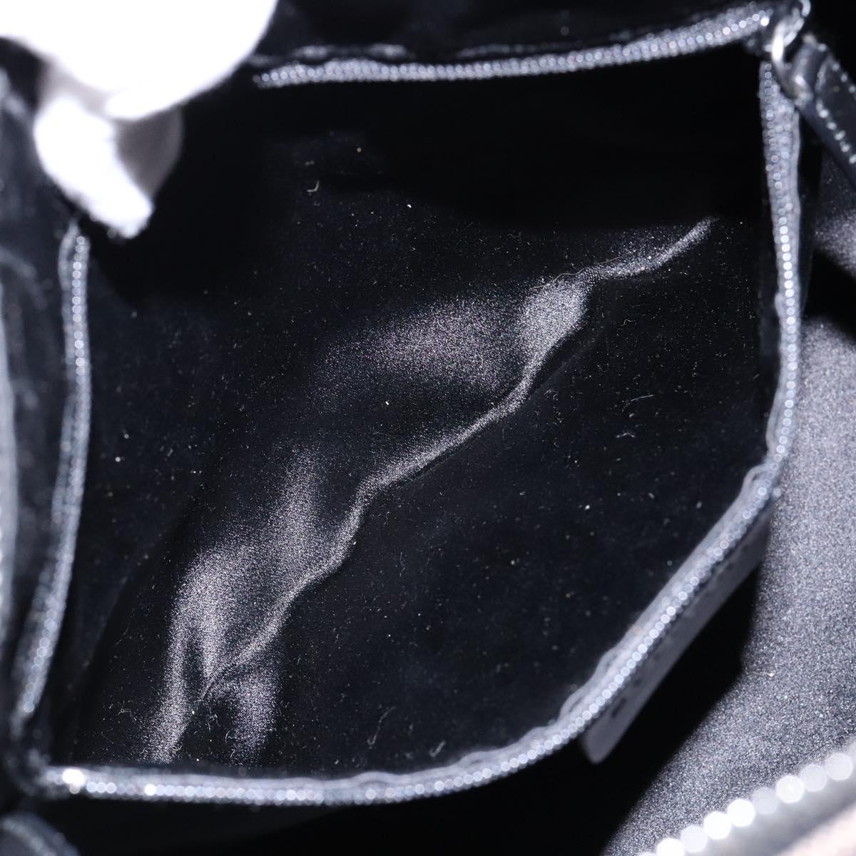 BVLGARI Logo Mania B-ZERO1 Hand Bag Canvas Black Silver Auth 138860