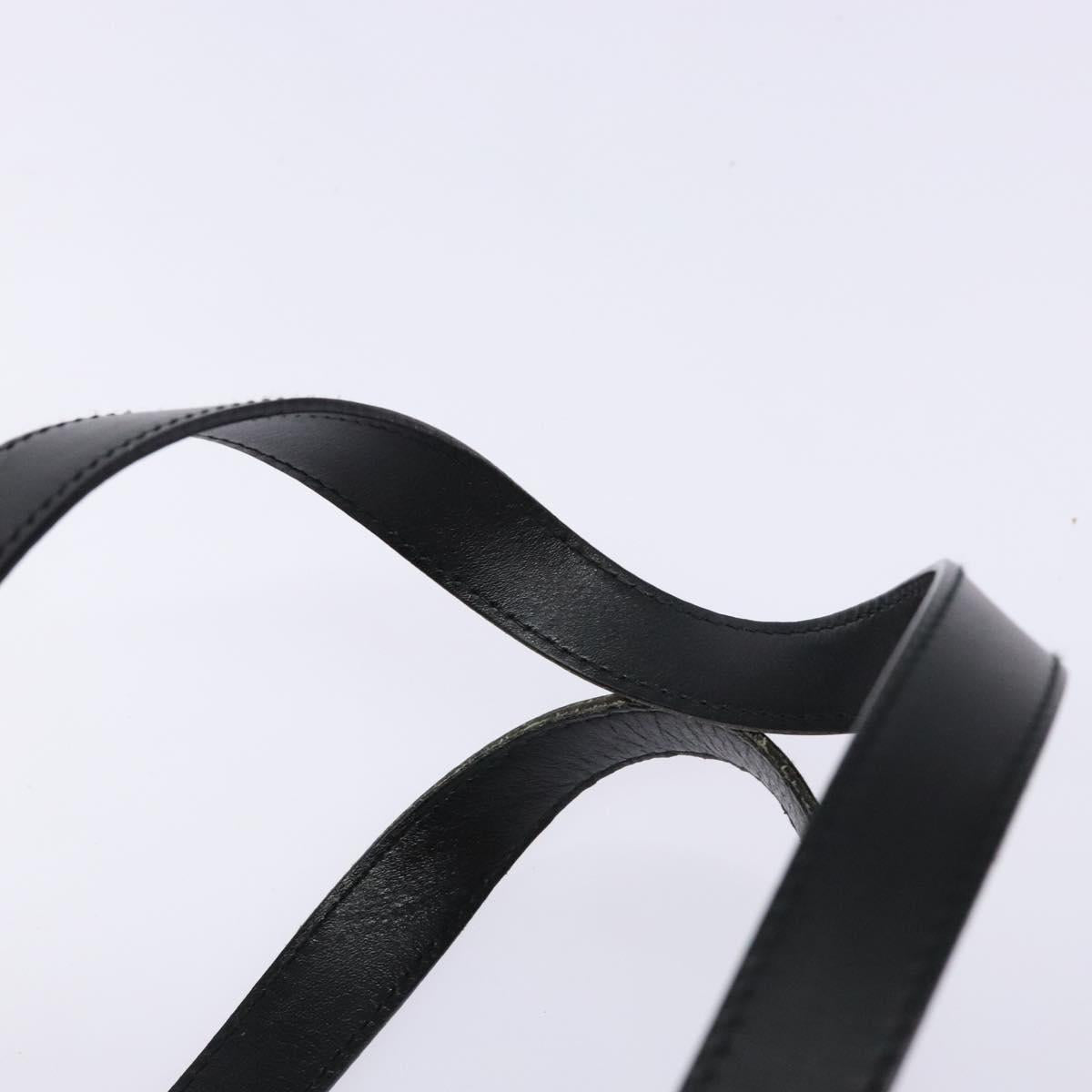 BVLGARI Logo Mania B-ZERO1 Hand Bag Canvas Black Silver Auth 138860