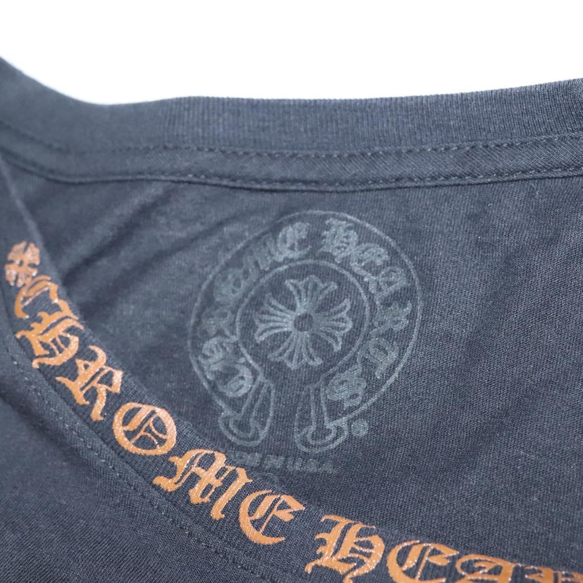 Chrome Hearts Long Sleeved T Shirt Cotton Black Auth 138884M