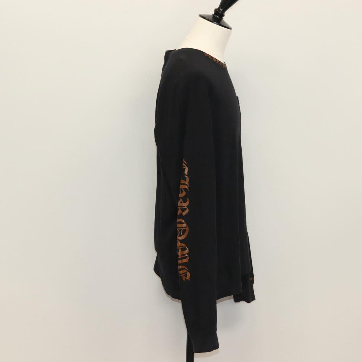Chrome Hearts Long Sleeved T Shirt Cotton Black Auth 138884M
