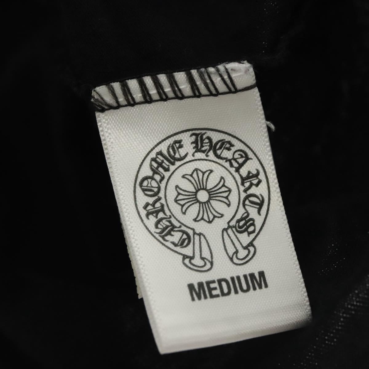 Chrome Hearts Long Sleeved T Shirt Cotton Black Auth 138886M