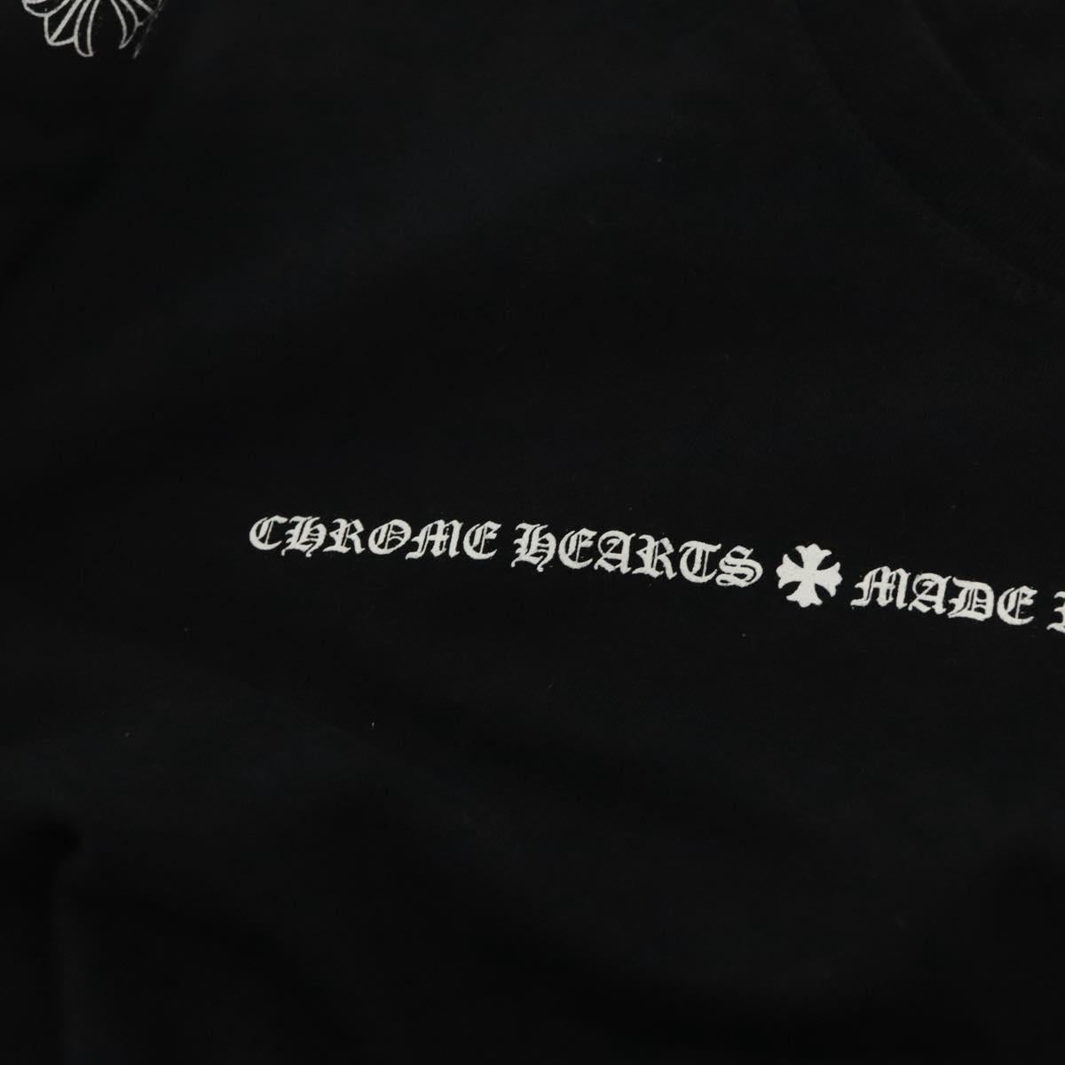 Chrome Hearts Long Sleeved T Shirt Cotton Black Auth 138886M
