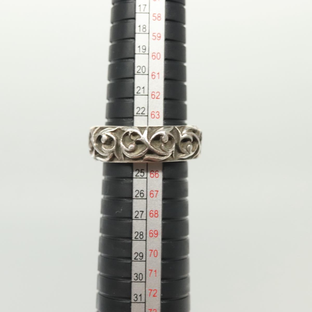 Chrome Hearts Eternity Vine Band Ring Ag925 Silver Auth 138894M
