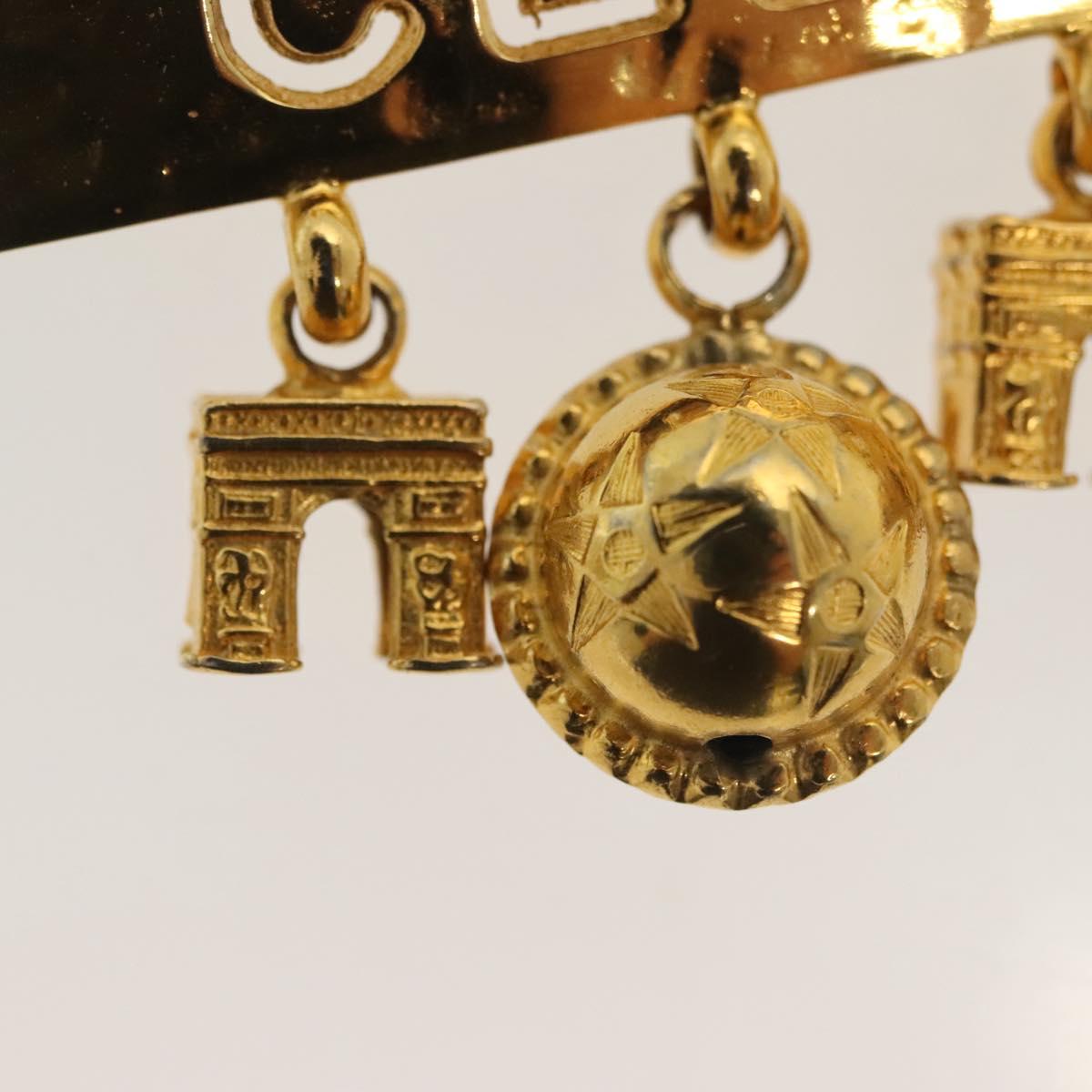 CELINE Brooch metal Gold Auth 138900V