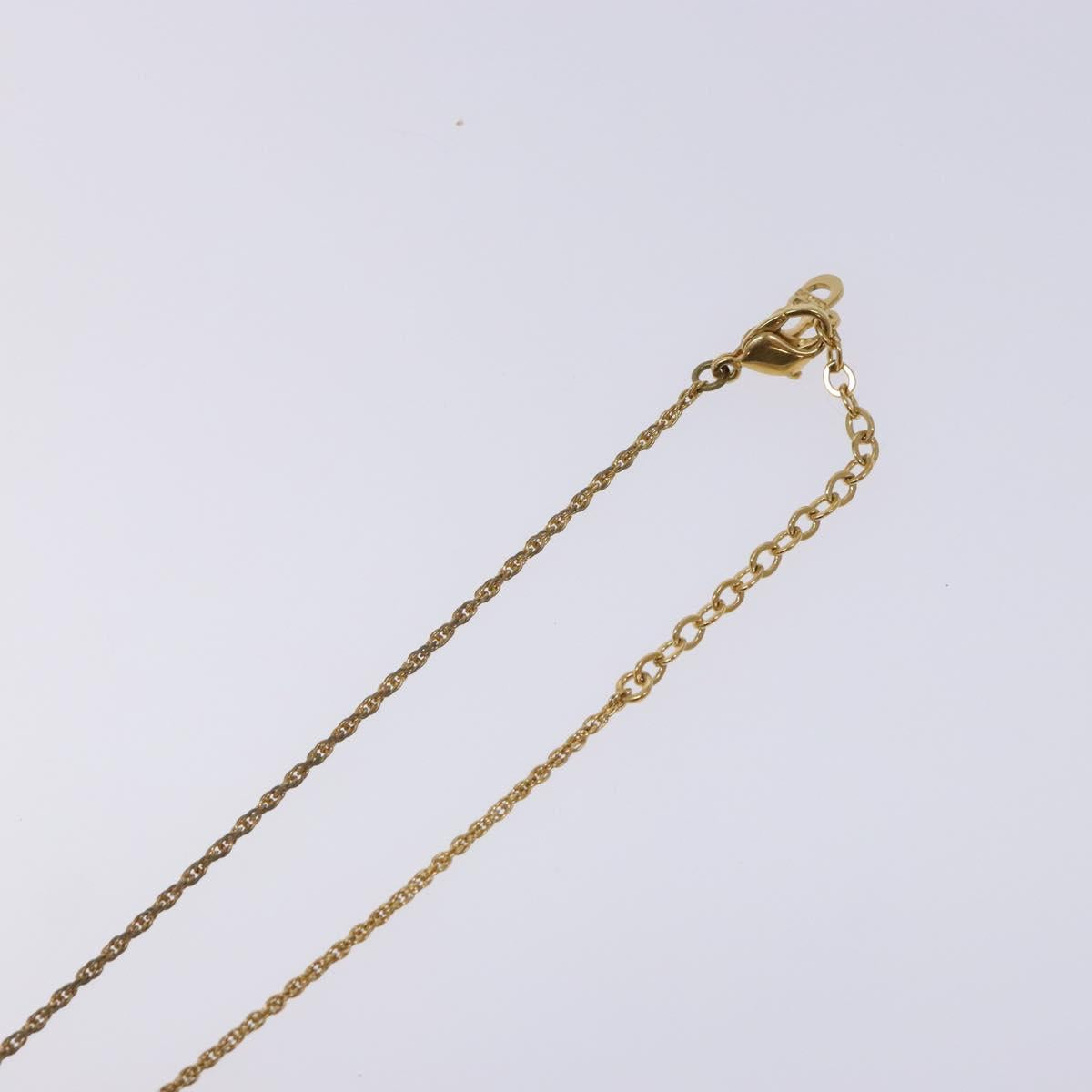 Christian Dior Necklace metal Gold Auth 138901