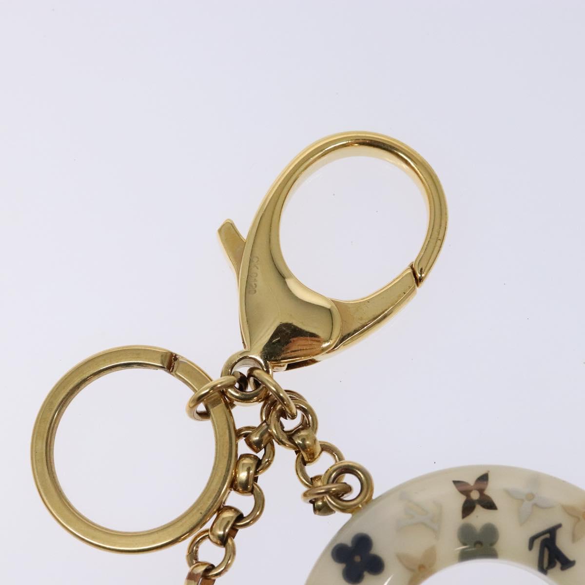 LOUIS VUITTON Porte Cles Marina Charm plastic Gold M66141 LV Auth 138908V