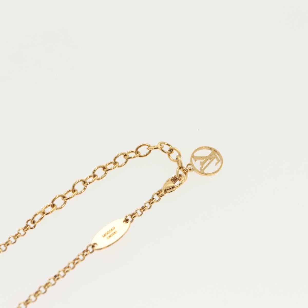 LOUIS VUITTON Collier LV Tribute Necklace metal Gold M00569 LV Auth 138912