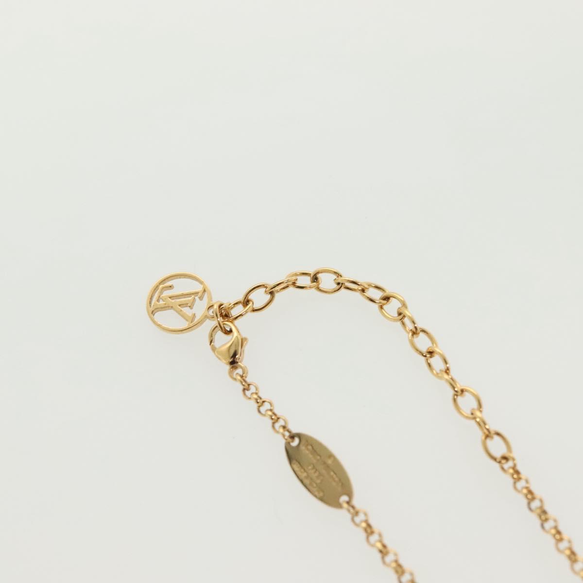 LOUIS VUITTON Collier LV Tribute Necklace metal Gold M00569 LV Auth 138912