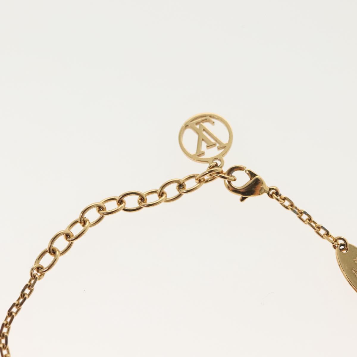 LOUIS VUITTON Brassle Heart Falling in Love Bracelet metal M00466 LV Auth 138914