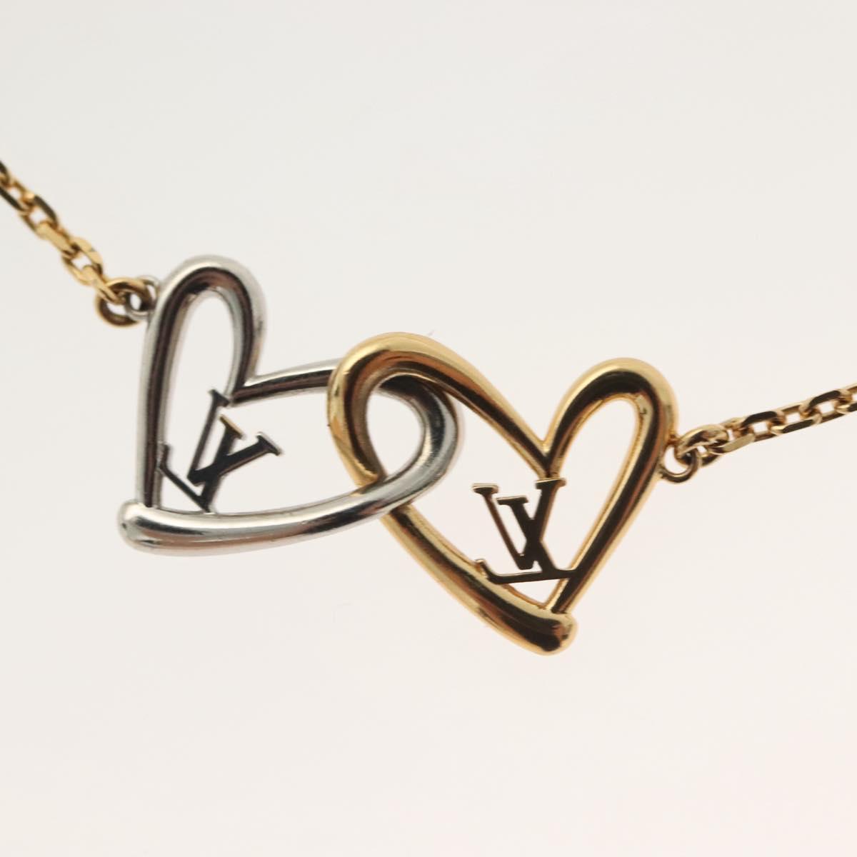 LOUIS VUITTON Brassle Heart Falling in Love Bracelet metal M00466 LV Auth 138914