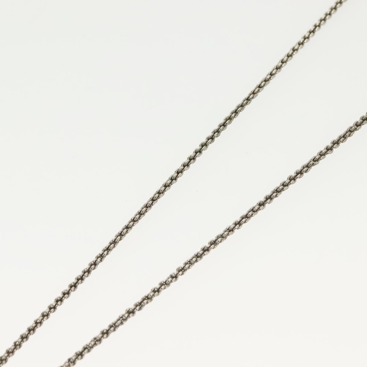 LOUIS VUITTON DJ Vocabulary Necklace metal Silver M69458 LV Auth 138915