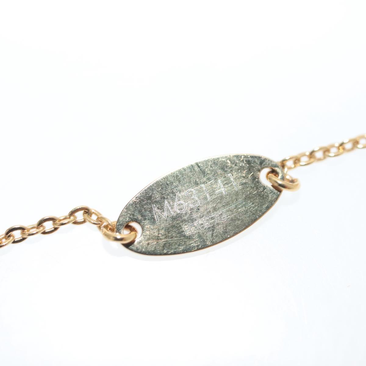 LOUIS VUITTON Nanogram Collier Precious Necklace metal Gold M63141 Auth 138918