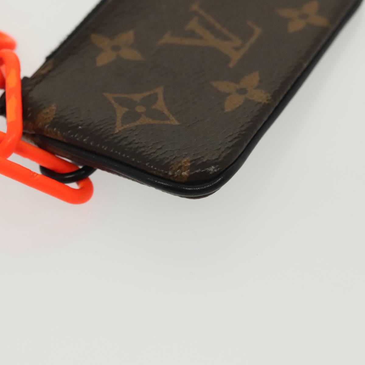 LOUIS VUITTON Monogram Solar Powered Ray Pochette Cles M44487 LV Auth 138926