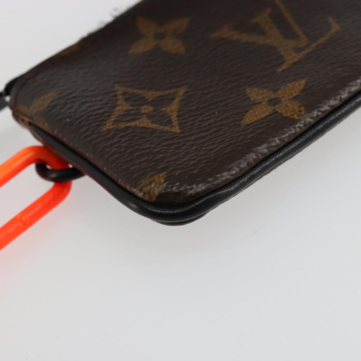LOUIS VUITTON Monogram Solar Powered Ray Pochette Cles M44487 LV Auth 138926