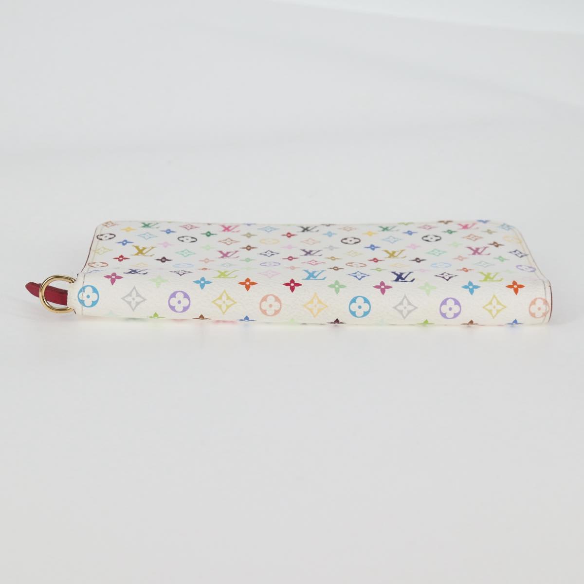 LOUIS VUITTON Multicolor PortefeuilleInsolite Wallet White M93750 Auth 138930V