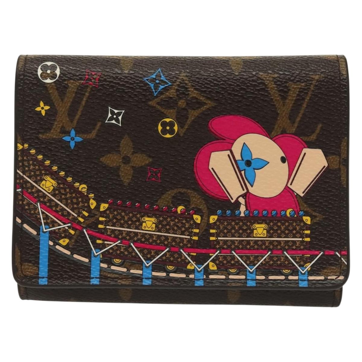 LOUIS VUITTON Monogram Vivienne Portefeuille Victorine Wallet M69751 Auth 138937