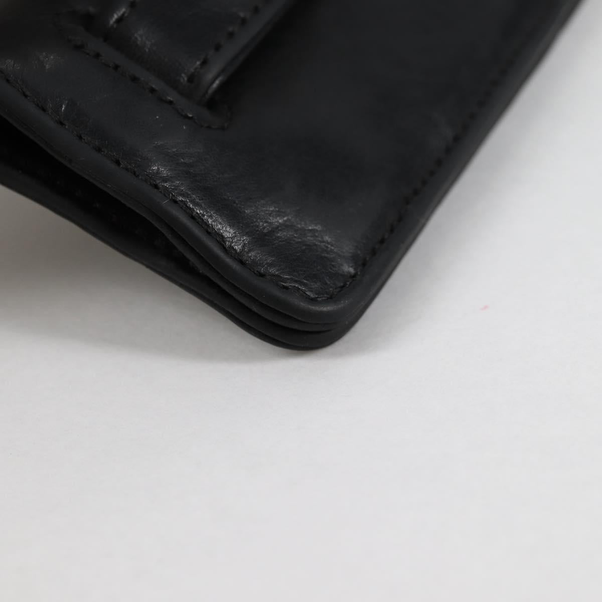 Chrome Hearts Key Case Leather Black Auth 138944M