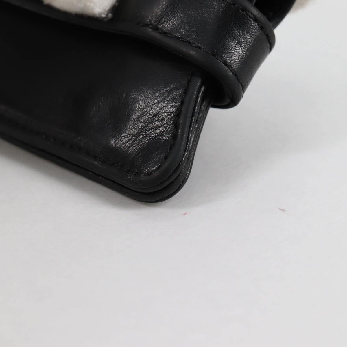 Chrome Hearts Key Case Leather Black Auth 138944M