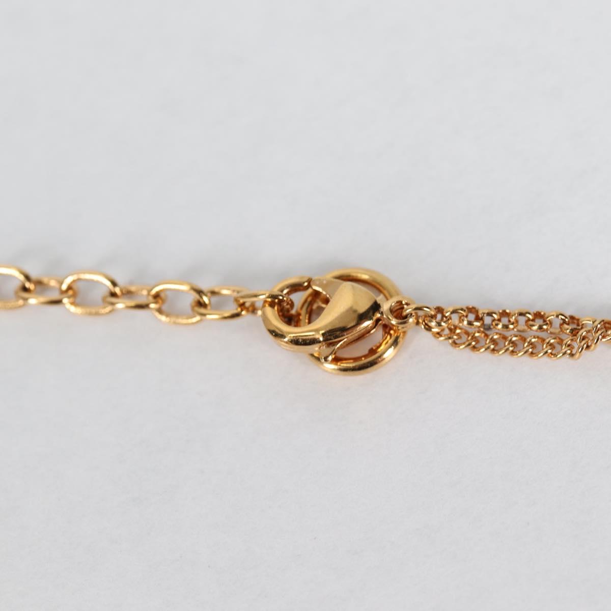 LOUIS VUITTON LV Padlock Necklace metal Gold M01593 LV Auth 138948