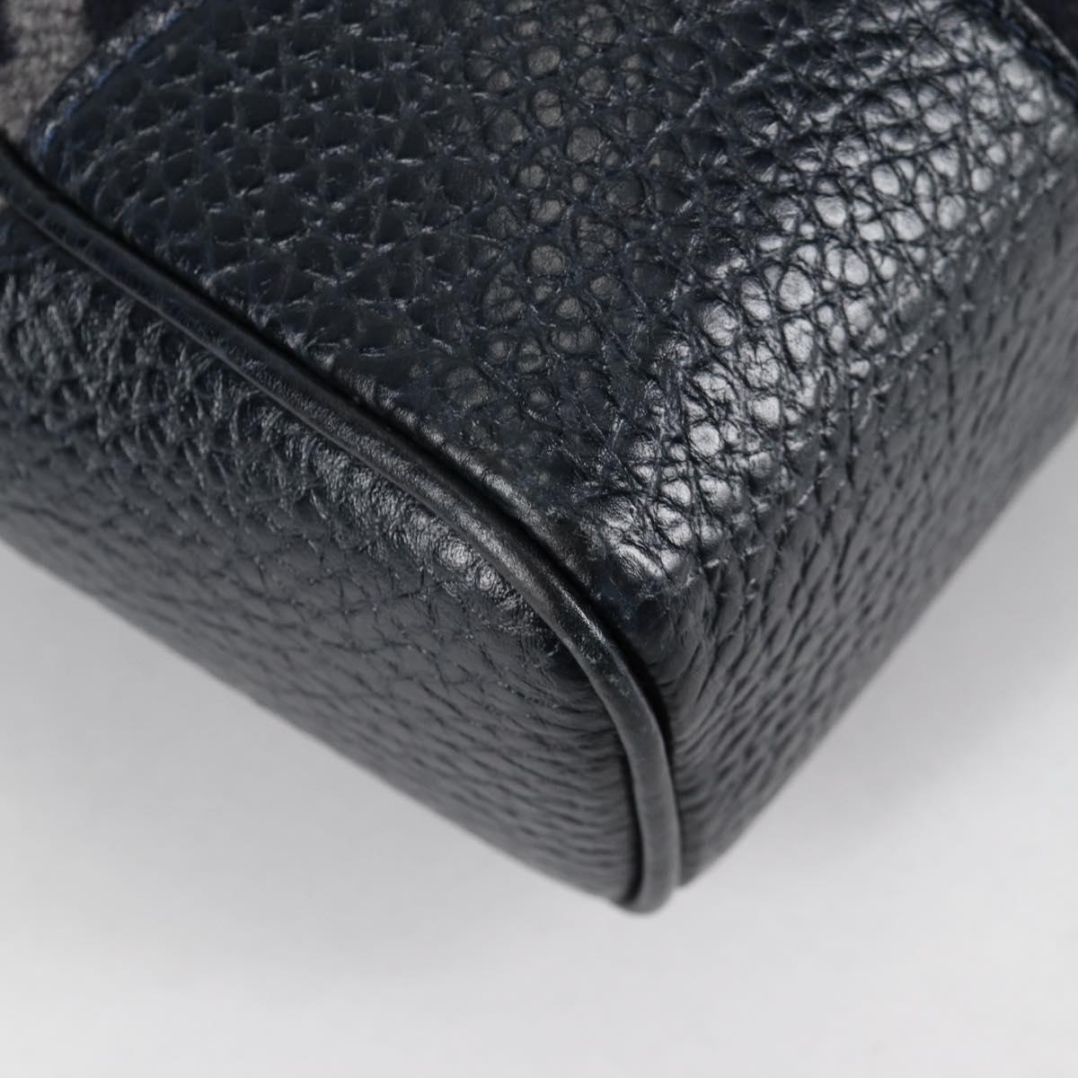 LOUIS VUITTON Cabas Vale Karakoram Hand Bag Wool Navy M95240 LV Auth 138949SAV