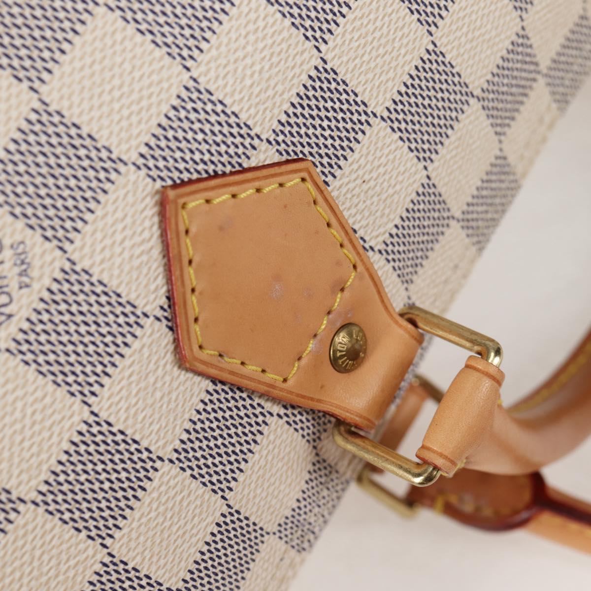 LOUIS VUITTON Damier Azur Speedy 30 Hand Bag N41533 LV Auth 138958A