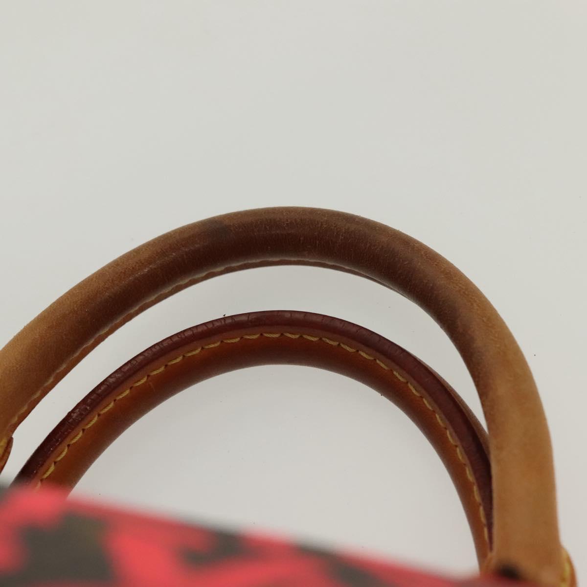 LOUIS VUITTON Monogram Graffiti Speedy 30 Hand Bag Pink M93704 LV Auth 138959A