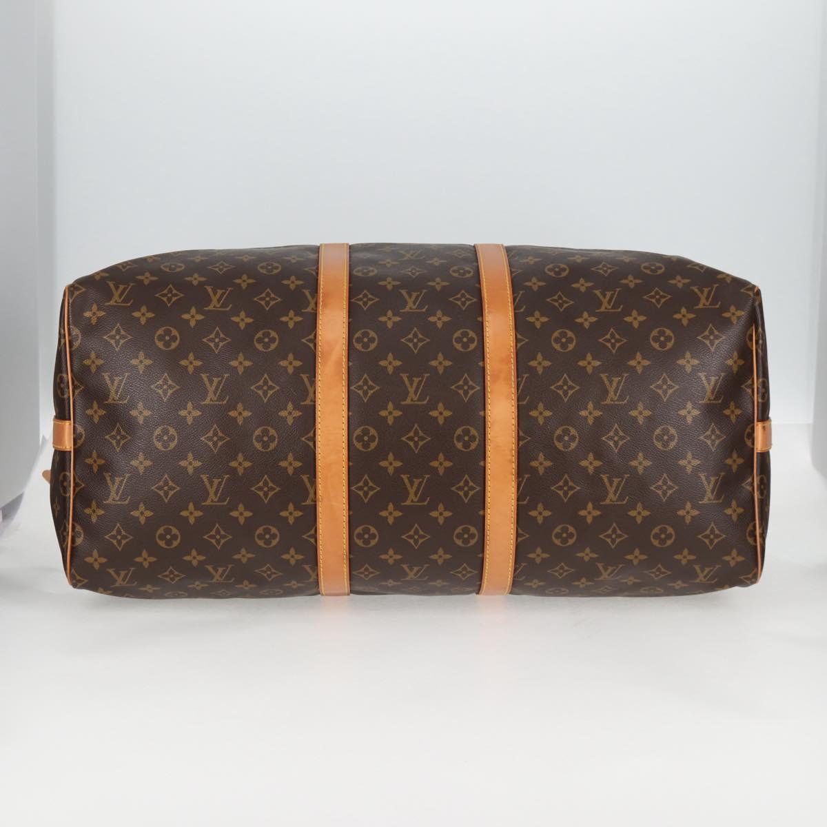 LOUIS VUITTON Monogram Keepall Bandouliere 55 Boston Bag M41414 LV Auth 138960A