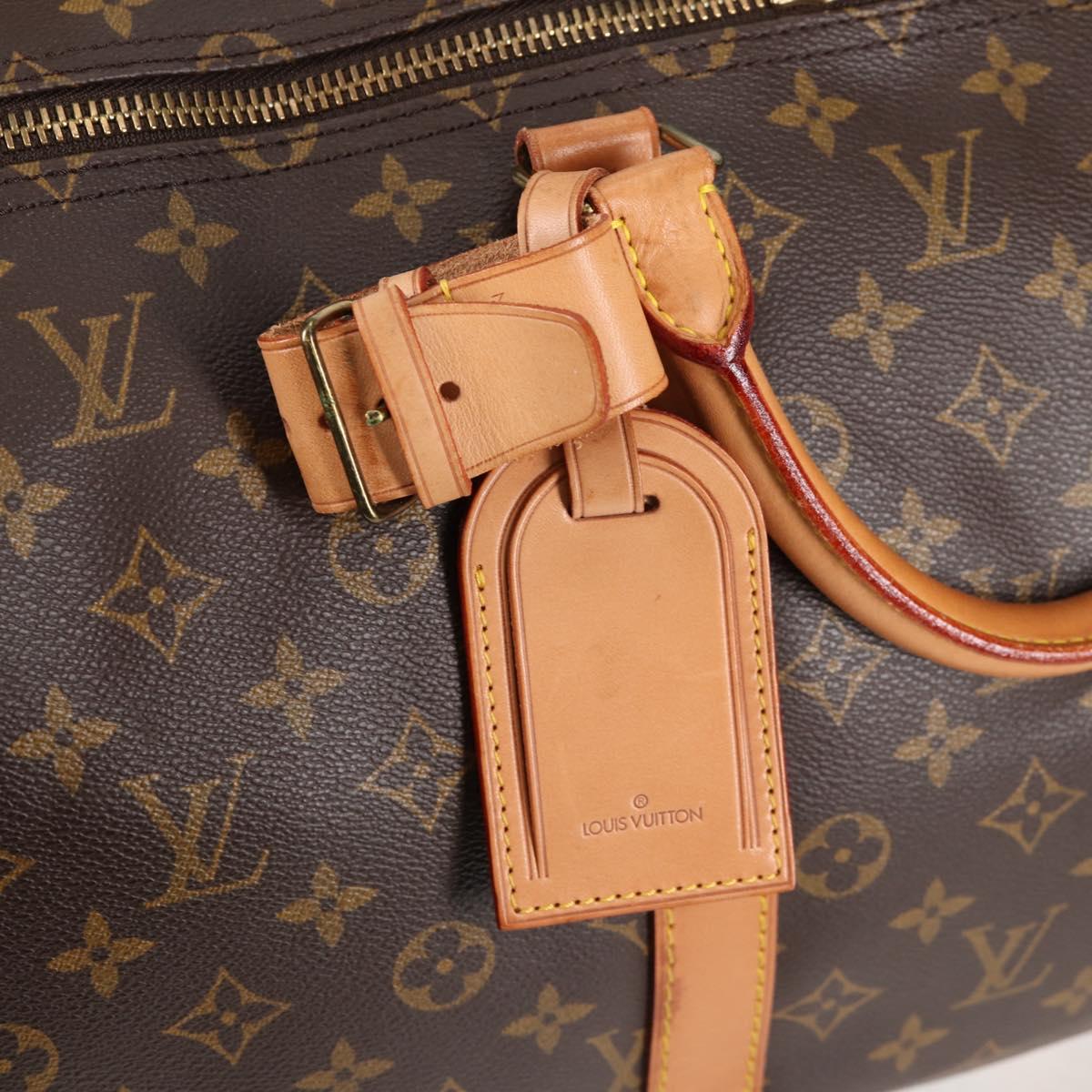 LOUIS VUITTON Monogram Keepall Bandouliere 55 Boston Bag M41414 LV Auth 138960A