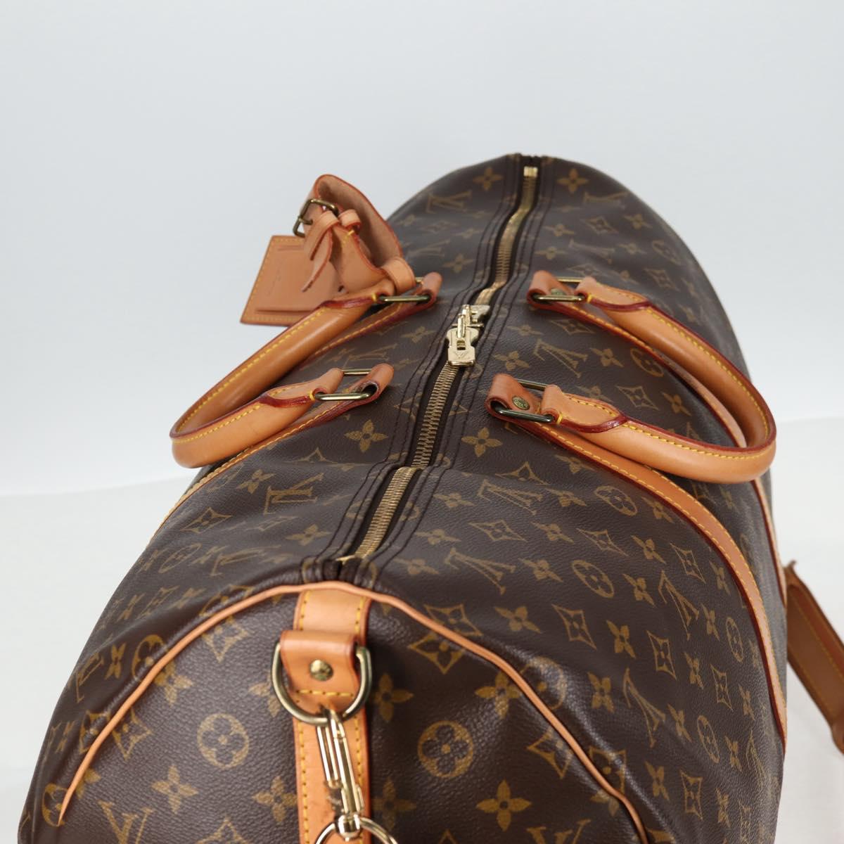 LOUIS VUITTON Monogram Keepall Bandouliere 55 Boston Bag M41414 LV Auth 138960A