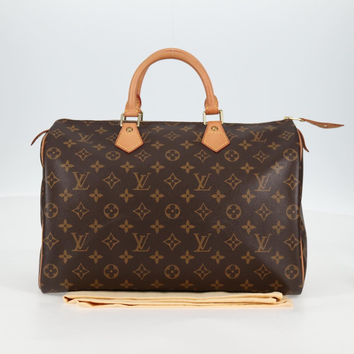 LOUIS VUITTON Monogram Speedy 35 Hand Bag M41524 LV Auth 138963A