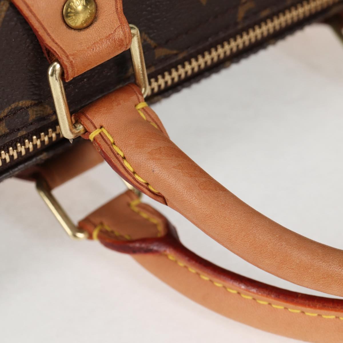 LOUIS VUITTON Monogram Speedy 35 Hand Bag M41524 LV Auth 138963A