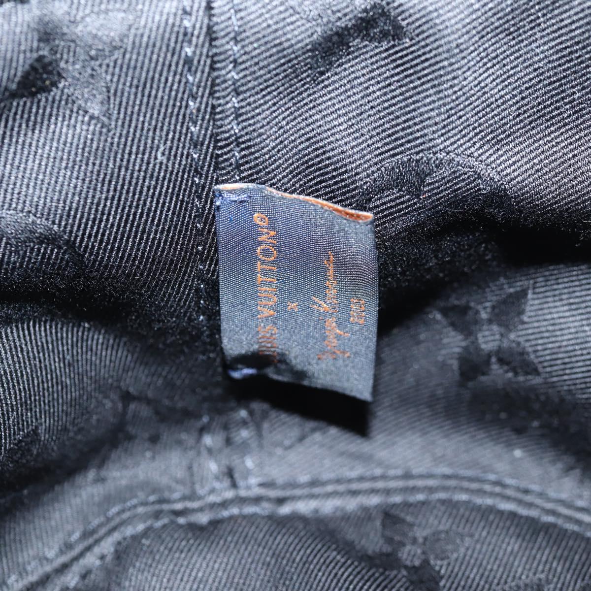LOUIS VUITTON LVxYK Reversible Chapeau Infinity Hat Black M7072S Auth 138968SAM