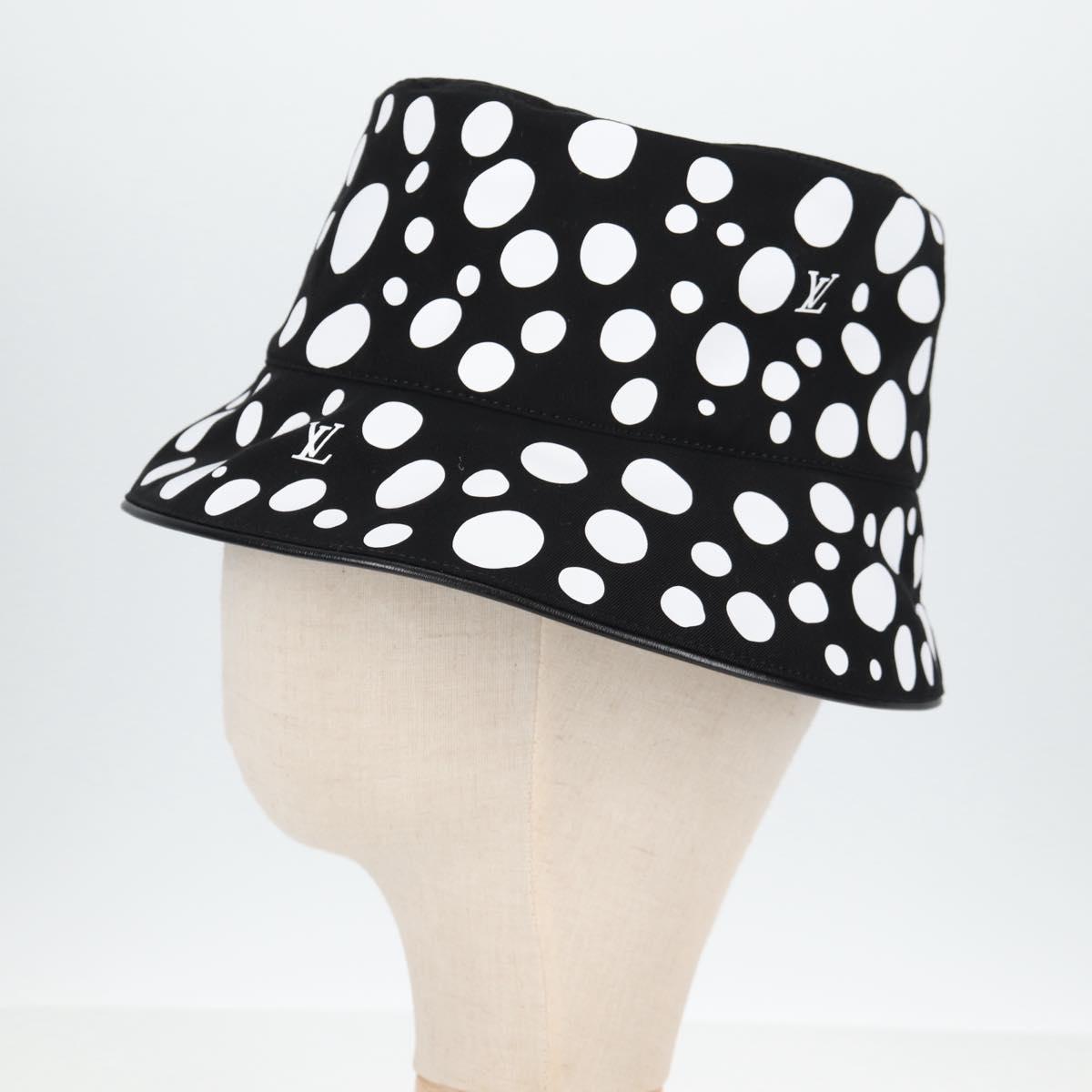 LOUIS VUITTON LVxYK Reversible Chapeau Infinity Hat Black M7072S Auth 138968SAM