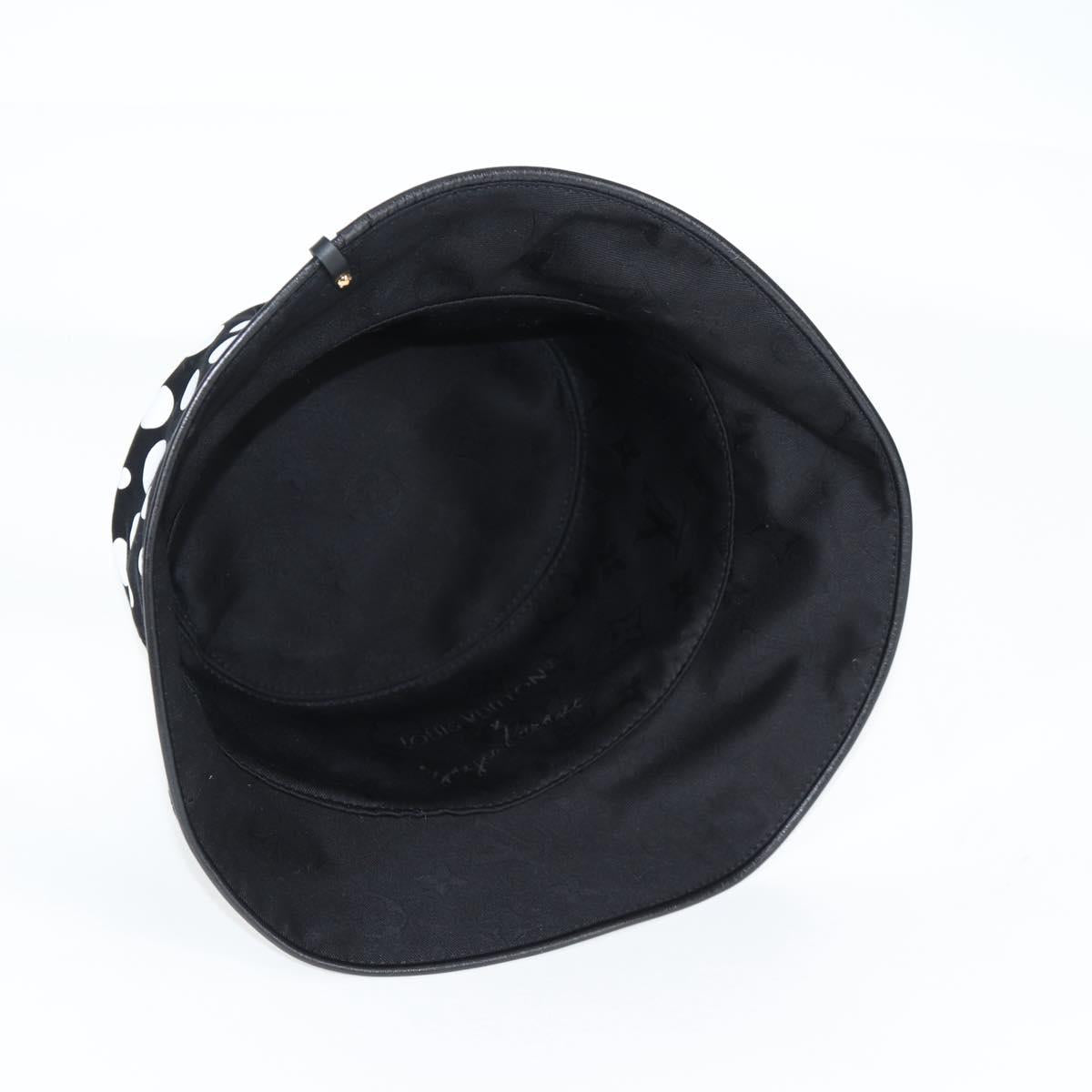LOUIS VUITTON LVxYK Reversible Chapeau Infinity Hat Black M7072S Auth 138968SAM