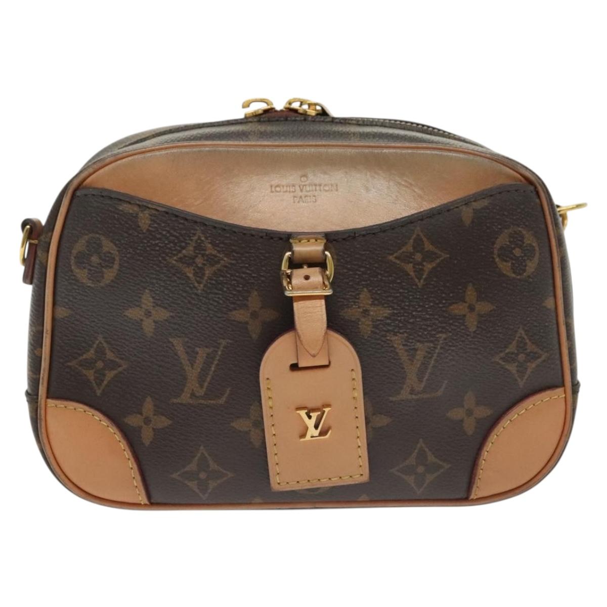 LOUIS VUITTON Monogram Deauville MINI Shoulder Bag M45528 LV Auth 138969