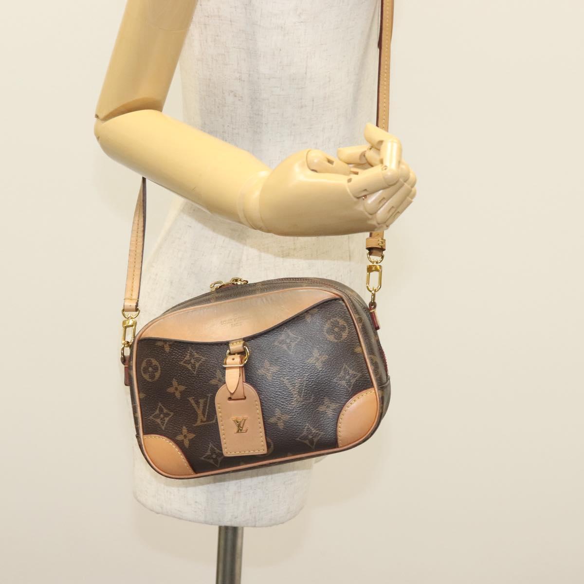 LOUIS VUITTON Monogram Deauville MINI Shoulder Bag M45528 LV Auth 138969