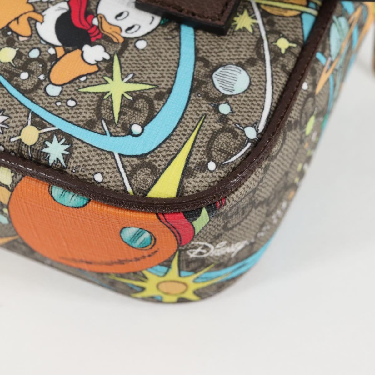 GUCCI GG Supreme Disney Collaboration Waist Bag PVC Beige 602695 Auth 138991A