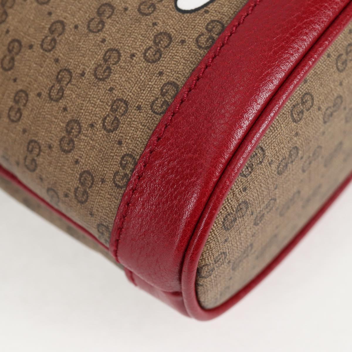 GUCCI Micro GG Supreme Doraemon Collaboration Bag PVC Beige 647801 Auth 138992SAM
