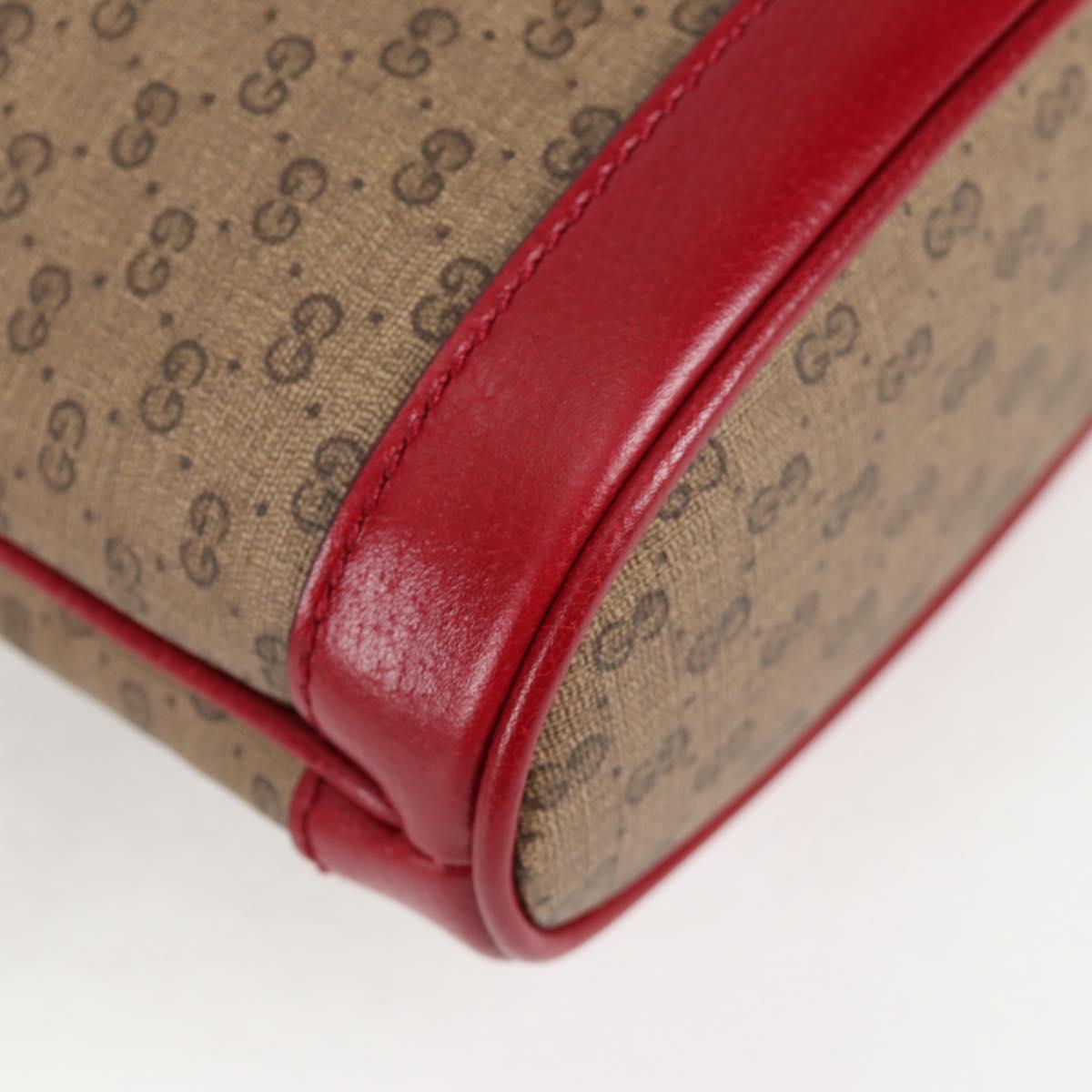 GUCCI Micro GG Supreme Doraemon Collaboration Bag PVC Beige 647801 Auth 138992SAM