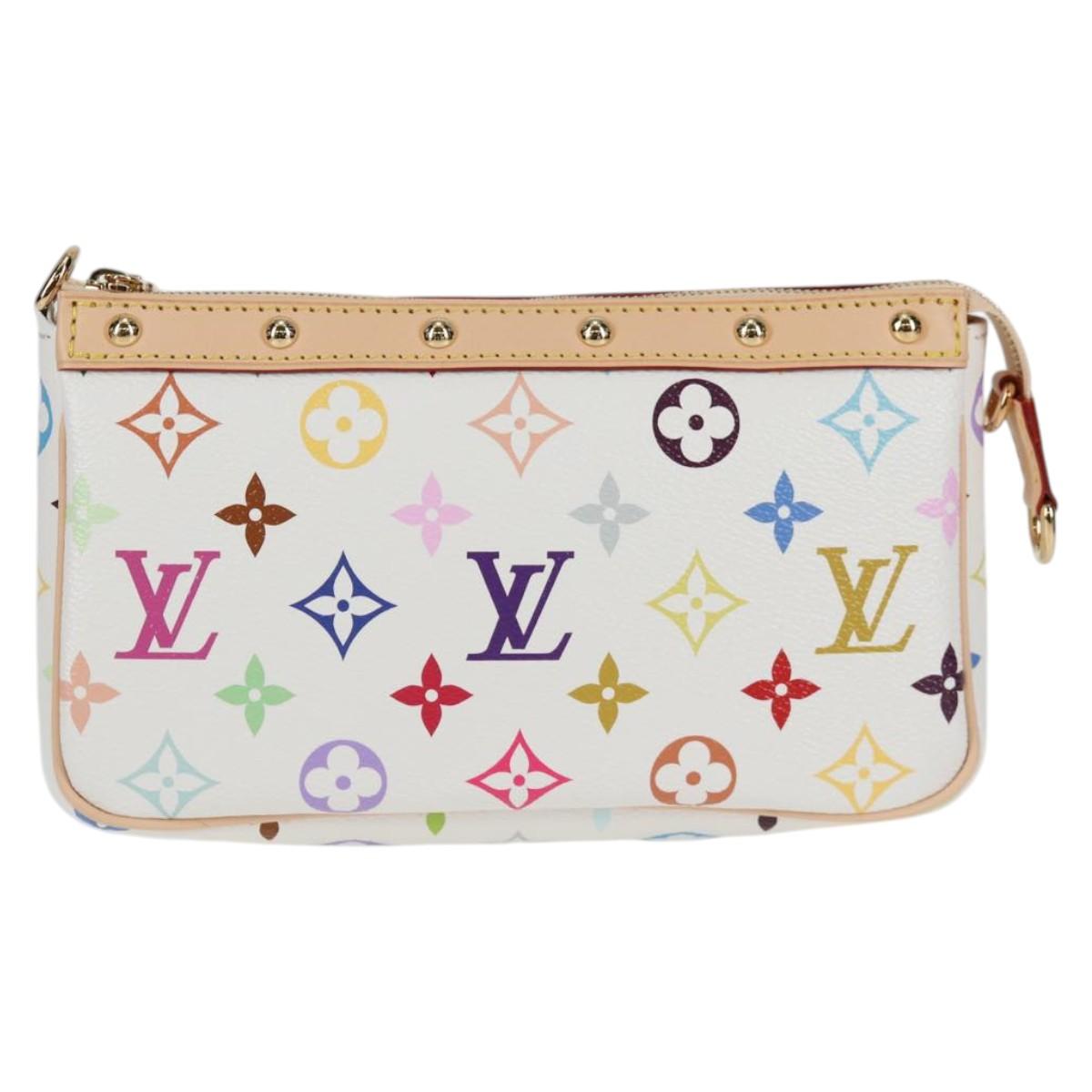 LOUIS VUITTON Monogram Multicolor LV × TM Pochette Pouch M13404 Auth 138997S