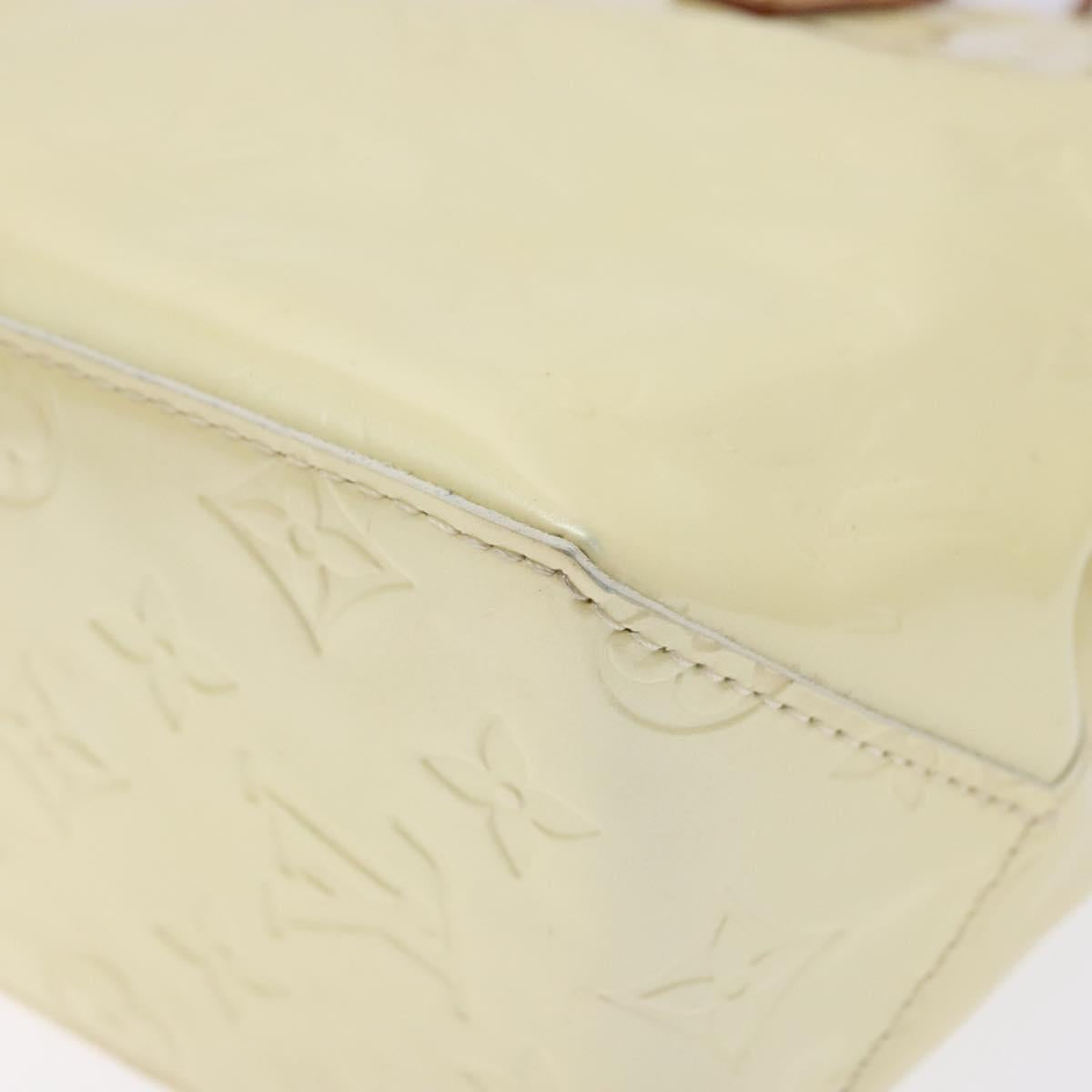 LOUIS VUITTON Monogram Vernis Reade PM Hand Bag Perle M91336 LV Auth 139003