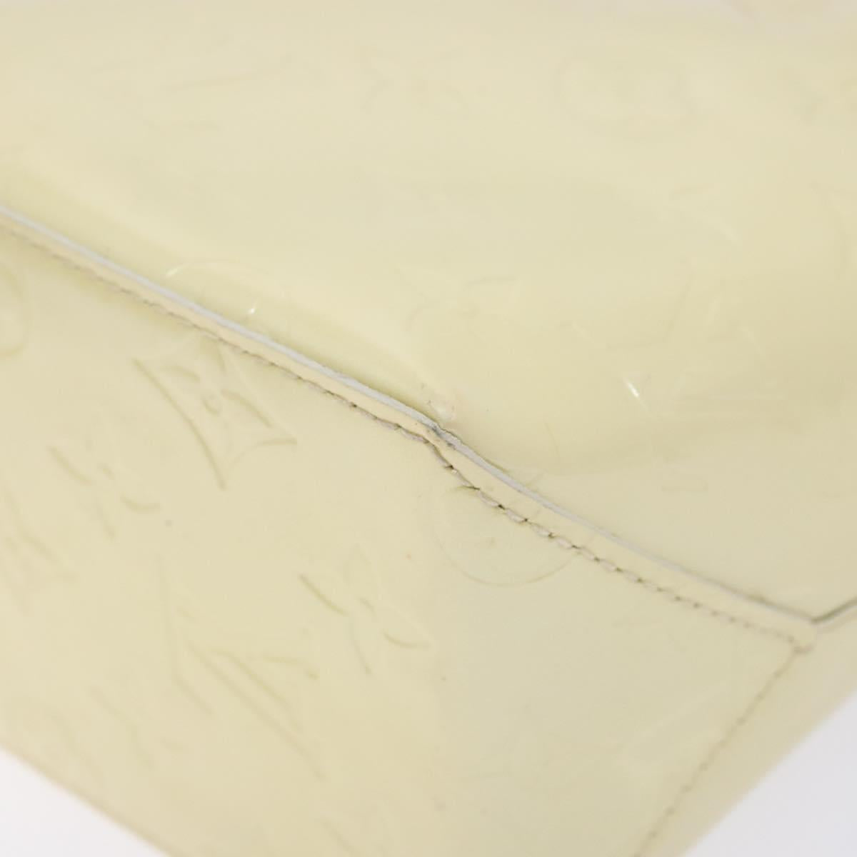 LOUIS VUITTON Monogram Vernis Reade PM Hand Bag Perle M91336 LV Auth 139003