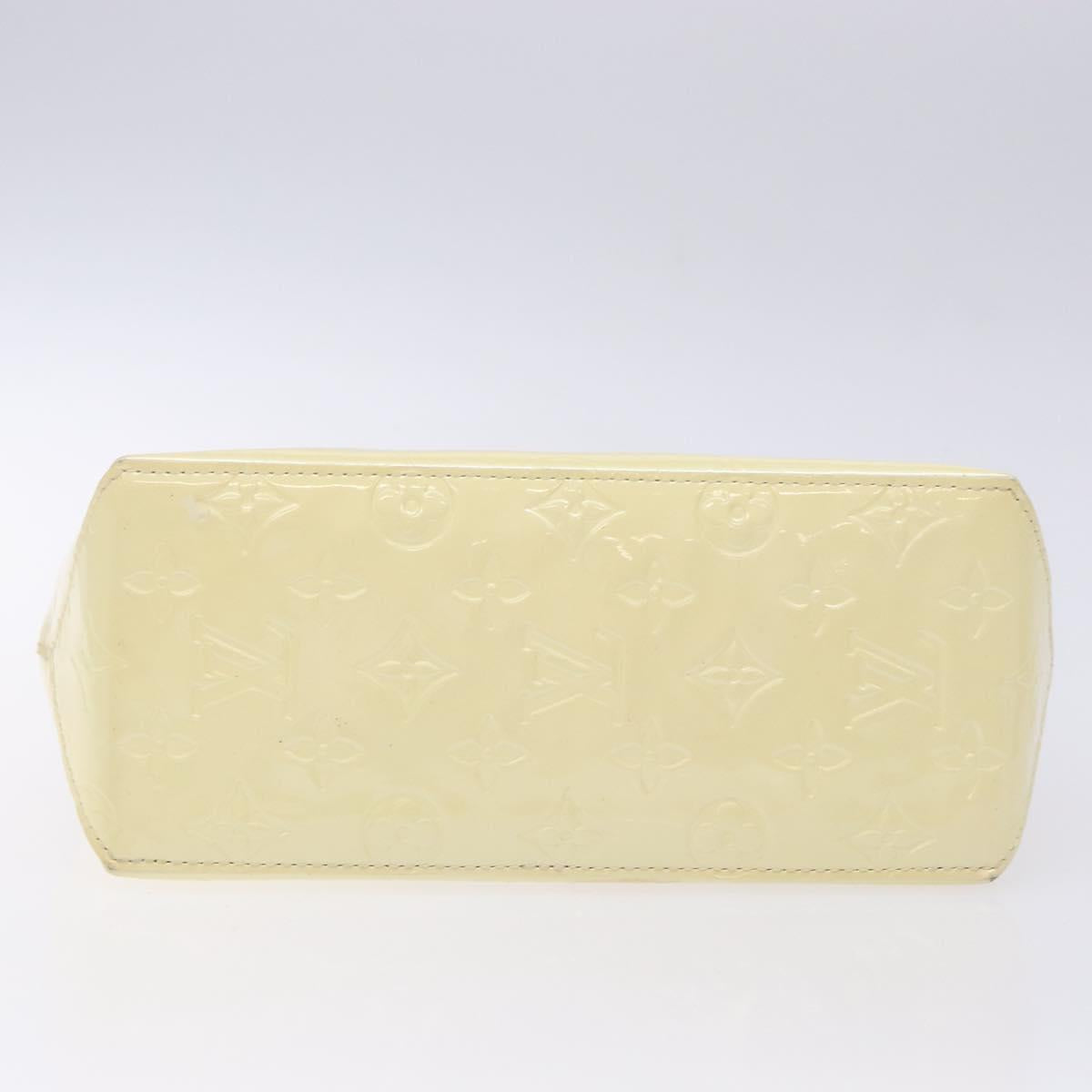 LOUIS VUITTON Monogram Vernis Reade PM Hand Bag Perle M91336 LV Auth 139003