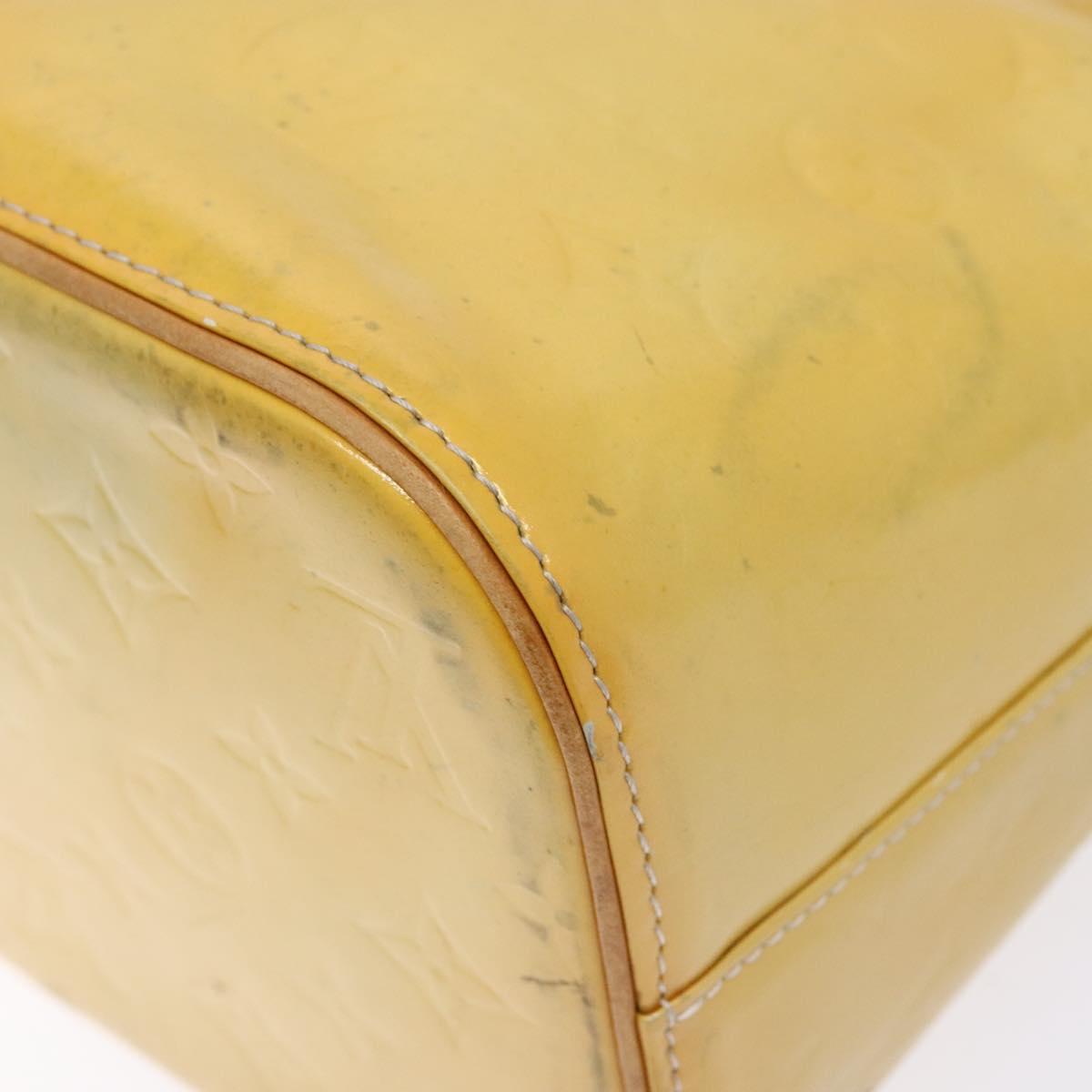 LOUIS VUITTON Monogram Vernis Houston Hand Bag Gris M91053 LV Auth 139004