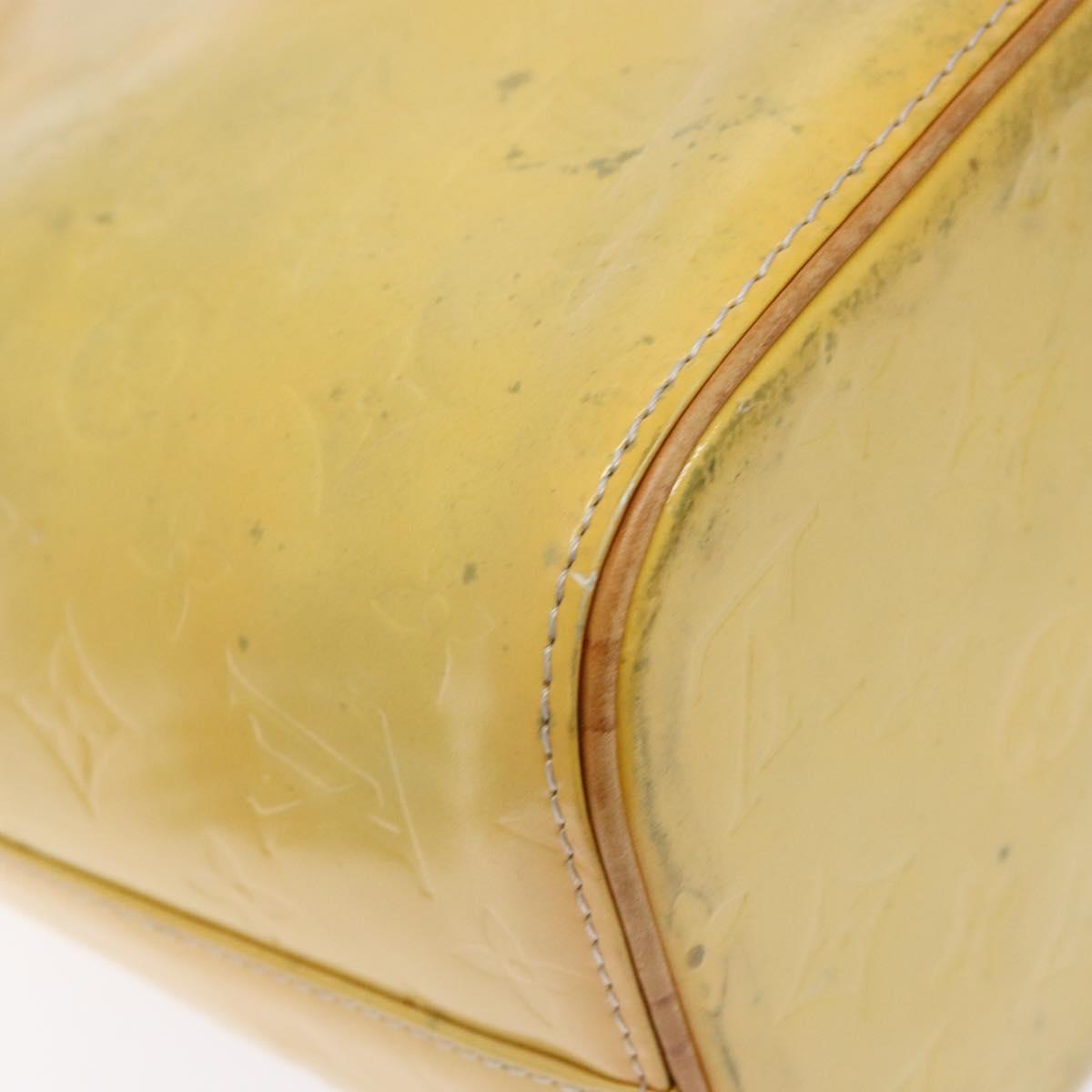 LOUIS VUITTON Monogram Vernis Houston Hand Bag Gris M91053 LV Auth 139004