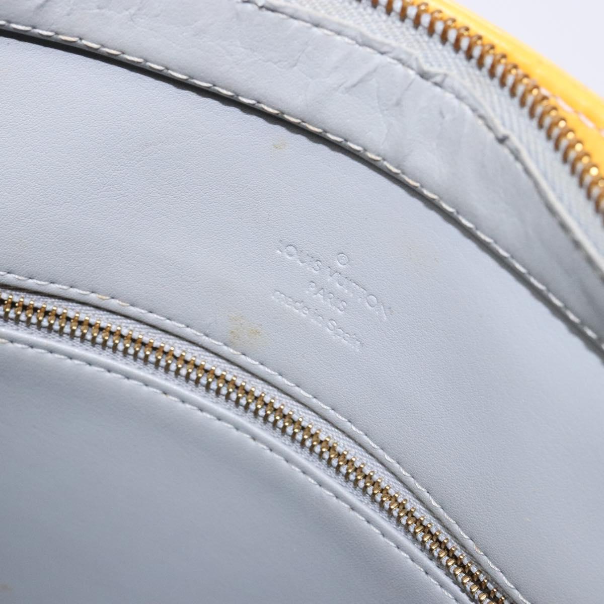 LOUIS VUITTON Monogram Vernis Houston Hand Bag Gris M91053 LV Auth 139004